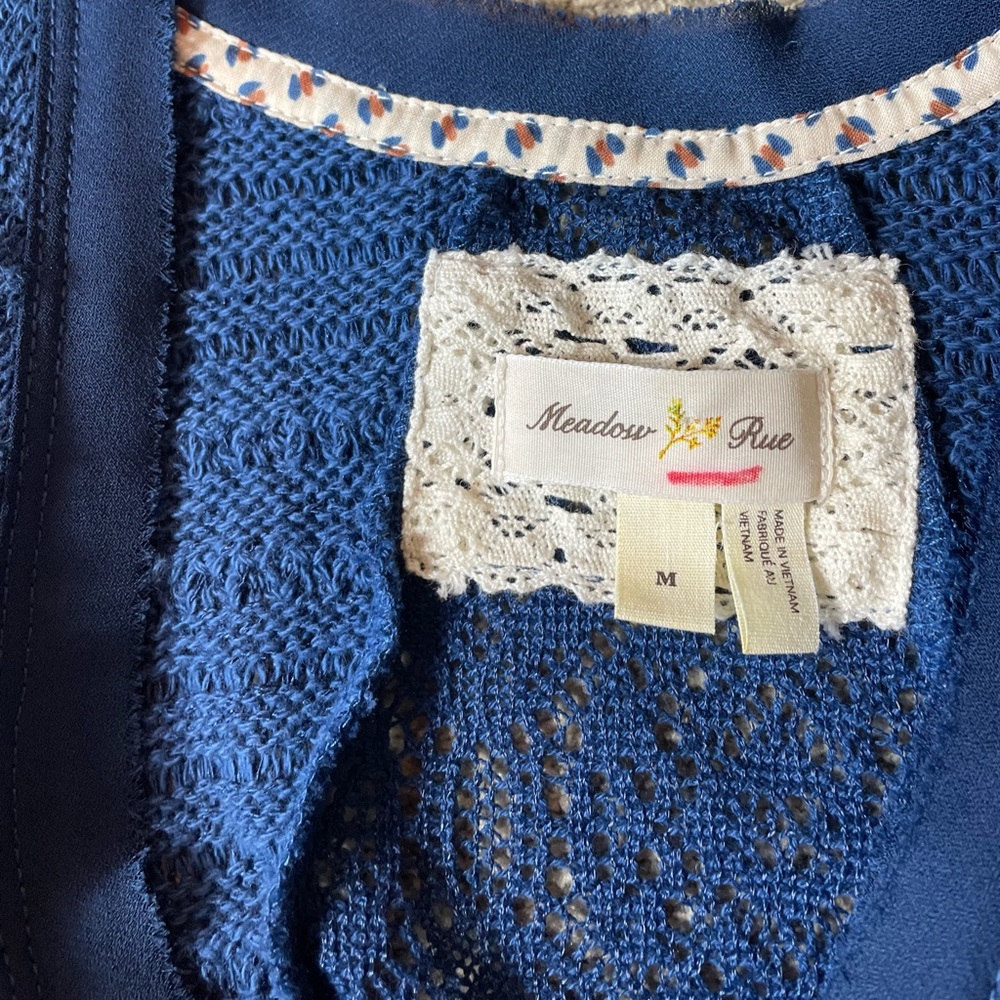 EUC Anthropologie Meadow Rue “Carrigan” Crochet Tank Top - Picture 8 of 11